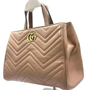 Gucci Blush Chevron Tote